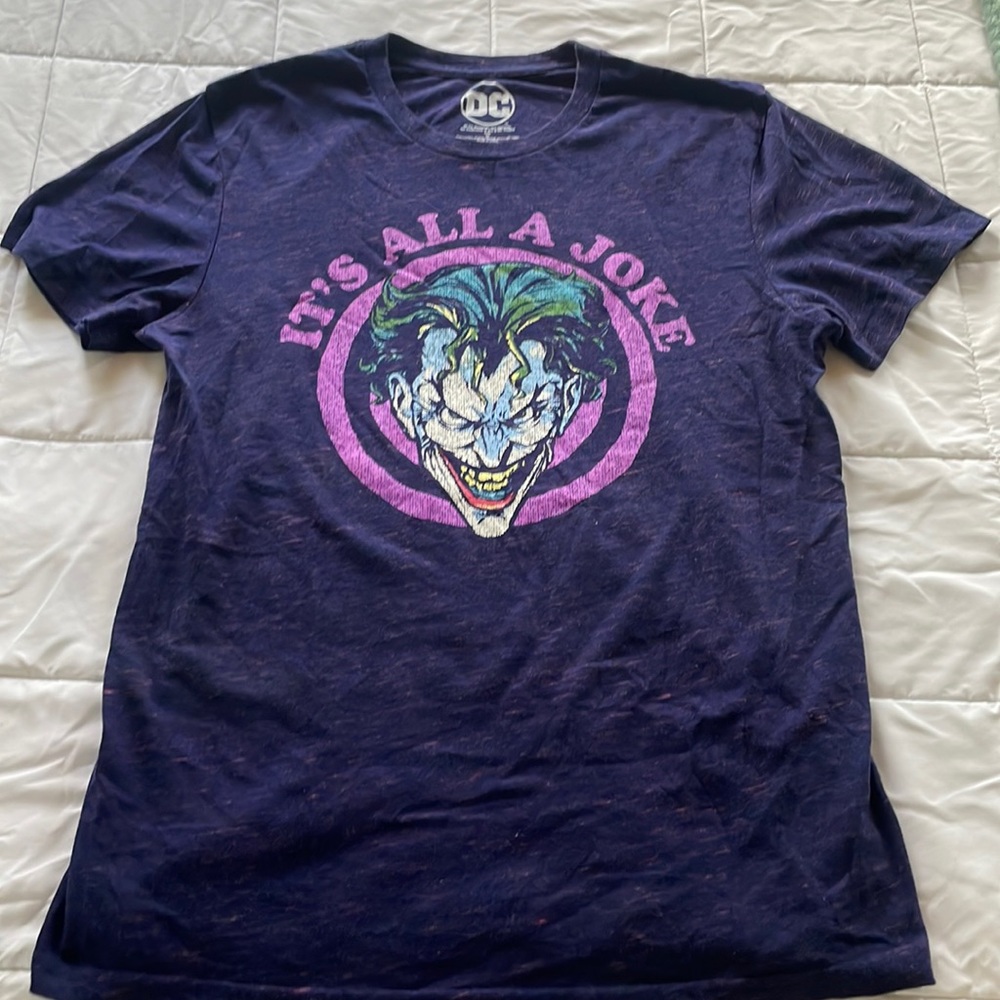 Joker DC Comics purple short sleeve tee